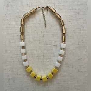 Gold and Yellow Beaded Necklace
